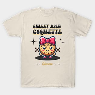 Sweet & Coquette - Cute Cookie Character T-Shirt